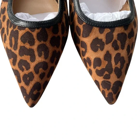 A New Day Leopard Print Pointed Toe Slingback Flats Size 9.5 NWT - Picture 5 of 9